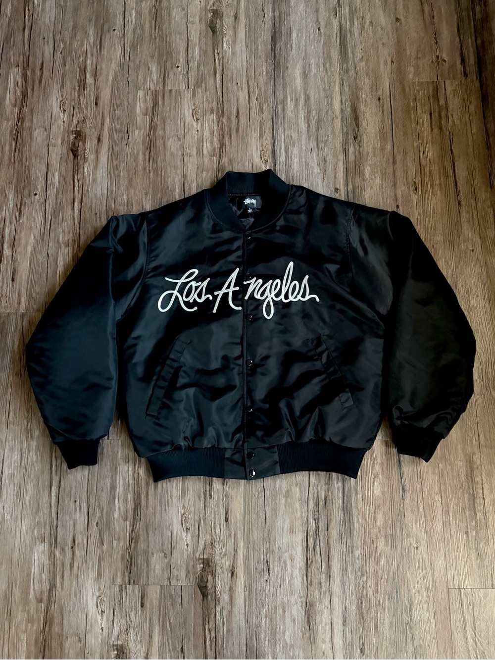 Stussy LA Chapter Satin Varsity Jacket